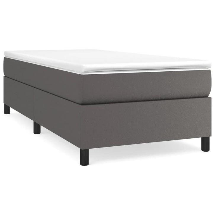 Bedframe Grijs 1 persoons - Tweede Kansje - Nu met 60% ko..., Huis en Inrichting, Slaapkamer | Bedden, 100 cm, 200 cm, Grijs, Nieuw