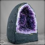 Natuurlijke amethist kristalkathedraal – donkerpaars