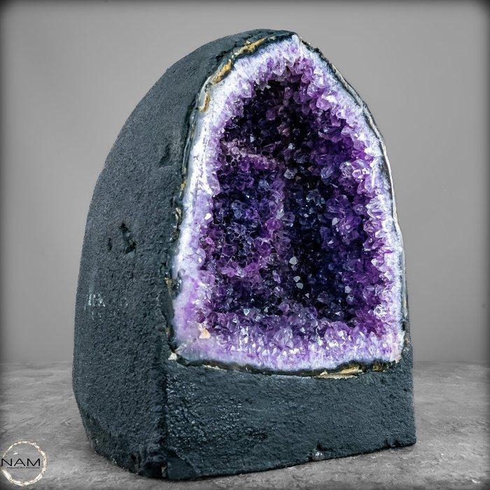 Natuurlijke amethist kristalkathedraal – donkerpaars, Collections, Minéraux & Fossiles