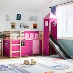 vidaXL Kinderhoogslaper met toren 90x200 cm massief, Huis en Inrichting, Slaapkamer | Bedden, Verzenden, Nieuw