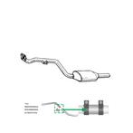 Katalysator voor Mercedes C180 / W202 / C180 / T202 / C200 /, Autos : Pièces & Accessoires, Verzenden