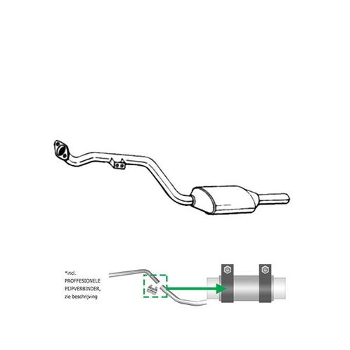 Katalysator voor Mercedes C180 / W202 / C180 / T202 / C200 /, Auto-onderdelen, Uitlaatsystemen, Nieuw, Verzenden