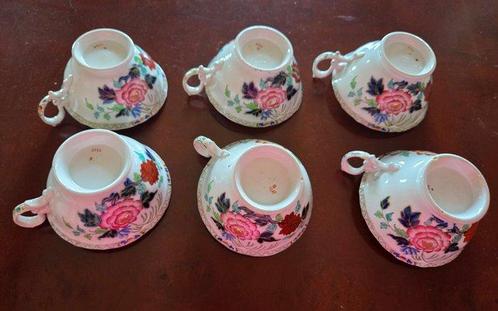 Minton BB - Koffie- en theeservies (6) - Juego de té con, Antiek en Kunst, Antiek | Meubels | Tafels