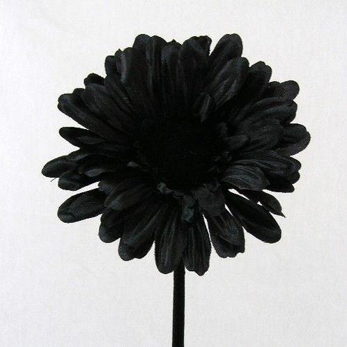 Gerbera 54 cm Black, Zwart Gerbera, Huis en Inrichting, Woonaccessoires | Kunstplanten en Kunstbloemen, Nieuw