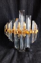 Wandlamp - Messing, Kristal - Murano Venini-stijl, Nieuw