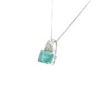Zonder Minimumprijs - Ketting met hanger - 14 karaat Witgoud