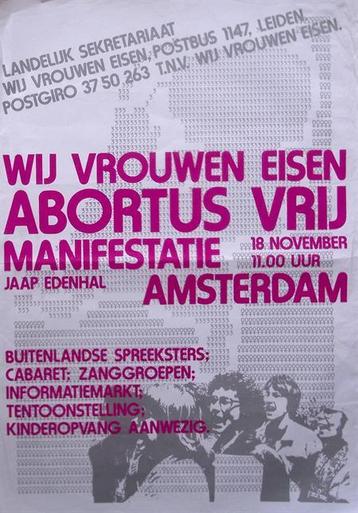 Vrouwen eisen ABORTUS vrij - manifestatie (lijst optie) beschikbaar voor biedingen