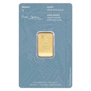 5 grammes - Or .999 - Royal Mint – Britannia - Scellé