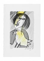 Corneille (1922-2010) - Madame et Oiseau jaune, Antiek en Kunst