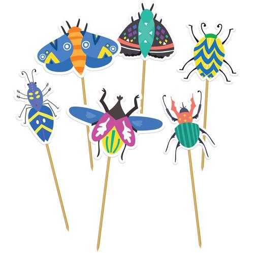 Insecten Cupcake Toppers 12st, Hobby en Vrije tijd, Feestartikelen, Nieuw, Verzenden