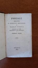 Carlo porta - Poesie edite in dialetto milanese - 1841, Antiek en Kunst