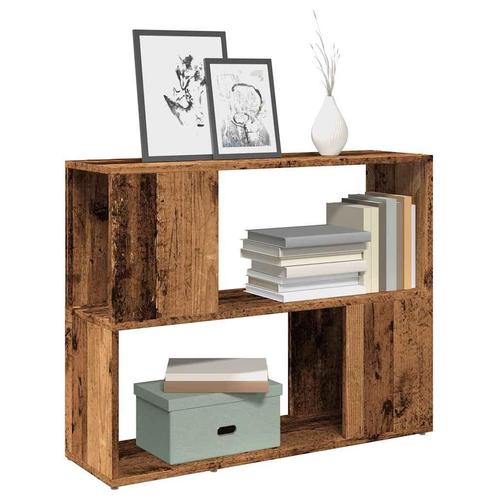 vidaXL Boekenkast/kamerscherm 80x24x63 cm oud houtkleurig, Huis en Inrichting, Kasten | Boekenkasten, Nieuw, Verzenden