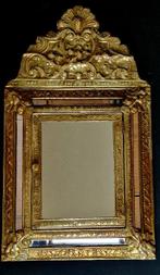 Wandspiegel - Koper, Hout, Glas, Messing