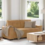 vidaXL Loveseat Sofa Bruin 140 cm Fluweel, Huis en Inrichting, Zetels | Zetels, Verzenden, Nieuw