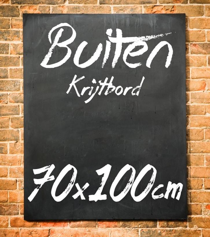 Krijtbord Buiten 70x100 cm Zonder Ophangsysteem, Huis en Inrichting, Woonaccessoires | Lijsten, Verzenden