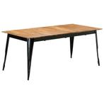 vidaXL Eettafel 180x90x76 cm massief acaciahout