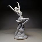 Gräfenthal - sculptuur, Art deco jumping lady - 25 cm -