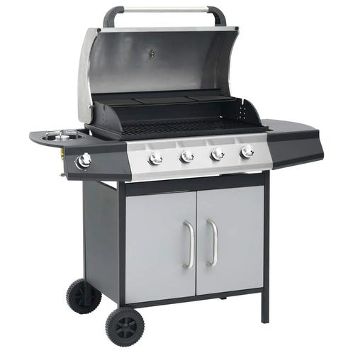 vidaXL Gasbarbecue 4+1 kookzone stoel en roestvrij staal, Elektronische apparatuur, Overige elektronische apparatuur, Nieuw, Verzenden