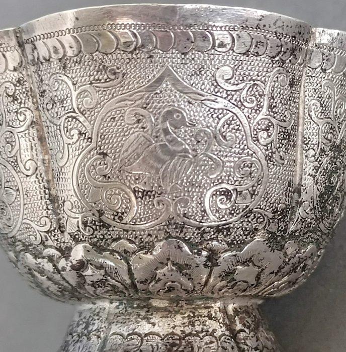 beker - Zilver - China - Qing Dynastie (1644-1911), Antiek en Kunst, Antiek | Zilver en Goud