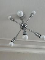 Kroonluchter - Luster Spoutnik chroom met 7 armen - Metaal,, Antiek en Kunst