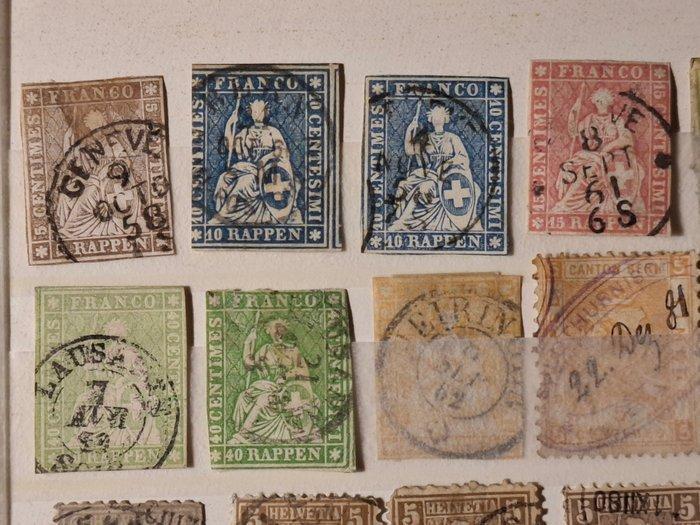 Zwitserland en Liechtenstein - Verzameling van oude, Postzegels en Munten, Postzegels | Europa | België
