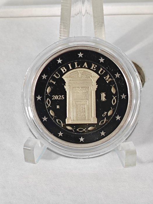 Italië. 2 Euro 2025 Giubileo + Vespucci (2 monete) Proof, Postzegels en Munten, Munten | Europa | Euromunten