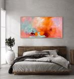 Ellis Hollering - Blushing Skies II - XL abstract, Antiek en Kunst