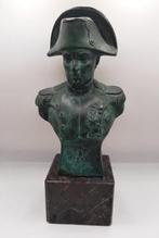 Buste, Napoleone - 23 cm - Brons (gepatineerd), Marmer, Antiek en Kunst