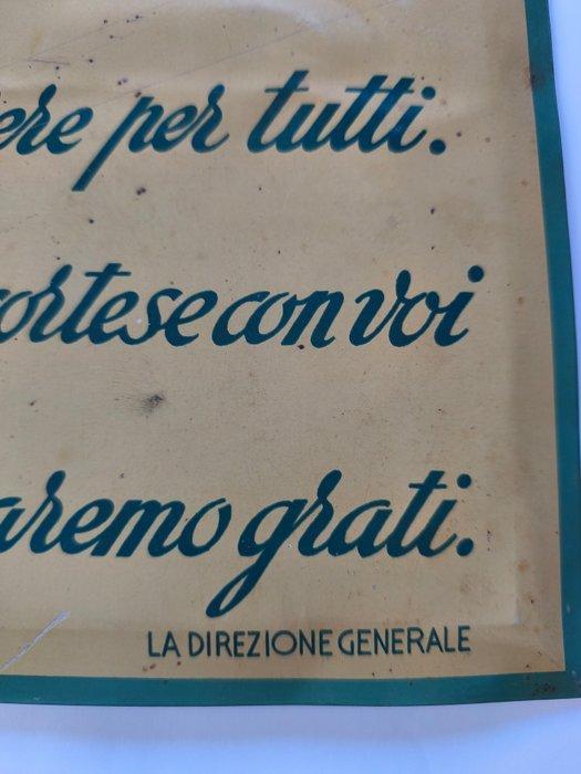 Poste - Targa Latta - Reclamebord - Metaal, Antiek en Kunst, Antiek | Wandborden en Tegels