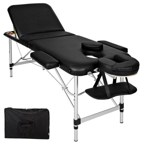 3-zone massagetafel met 5 cm vulling en aluminium frame - zw, Sports & Fitness, Produits de massage, Envoi