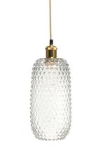 Glazen hanglamp Irina langwerpig | Decorationable, Nieuw, Glas, Glam, Verzenden
