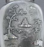 Finely detailed traditional landscape - Vaas  - Zilver, .900
