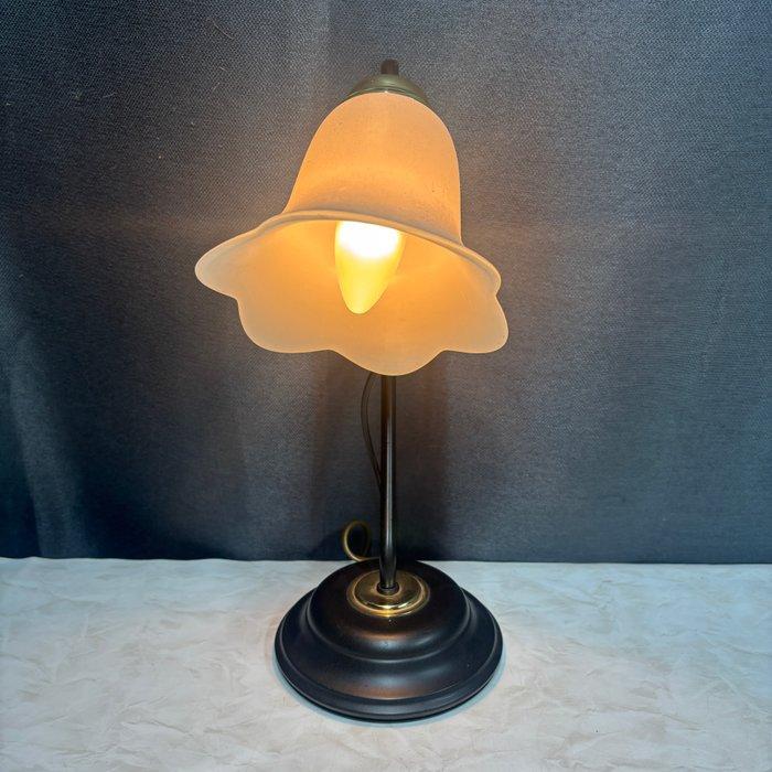 Massive - Tafellamp - Glas, Metaal - Flora Design, Antiek en Kunst, Curiosa en Brocante