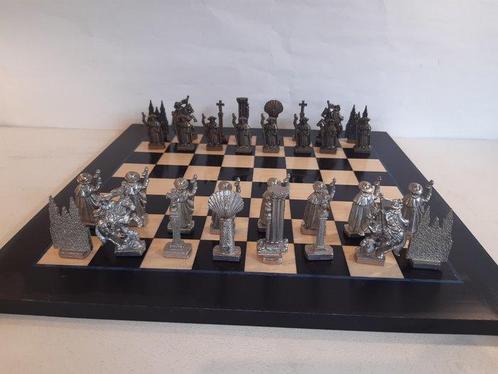 ② Uniek El Ajedrez Schaakspel houten schaakbord (2) - Hout, — Curiosités & Brocante — 2ememain