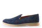 Santoni Instappers in maat 42 Blauw | 5% extra korting, Kleding | Heren, Schoenen, Overige typen, Zo goed als nieuw, Santoni, Verzenden