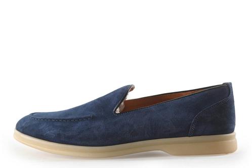 Santoni Instappers in maat 42 Blauw | 5% extra korting, Kleding | Heren, Schoenen, Blauw, Zo goed als nieuw, Overige typen, Verzenden
