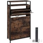 tectake Schoenenkast - Industrieel hout donker, rustiek, 61, Huis en Inrichting, Verzenden, Nieuw