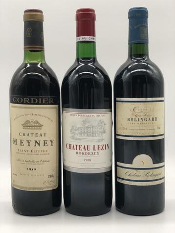 Mixed lot of 3 x 75cl Generic Bordeaux from great vintages beschikbaar voor biedingen