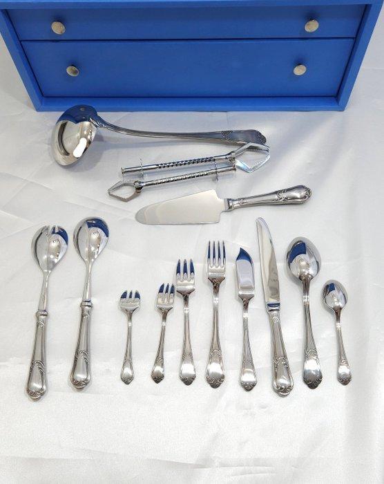 Guy Degrenne - Bestekset (102) - Lodewijk XV - Roestvrij, Antiquités & Art, Antiquités | Meubles | Tables