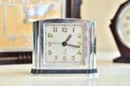 Modernistische klok - JAZ - Art Deco Messing, Verchroomd -, Antiek en Kunst