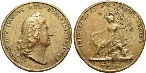 Brons medaille 1684 Frankreich, Timbres & Monnaies, Monnaies | Europe | Monnaies non-euro, Envoi