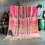 Roze Boho Marokkaanse Berber Boujad Rug Marokkaans tapijt -, Nieuw