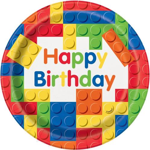 Lego Borden Happy Birthday 23cm 8st, Hobby & Loisirs créatifs, Articles de fête, Envoi