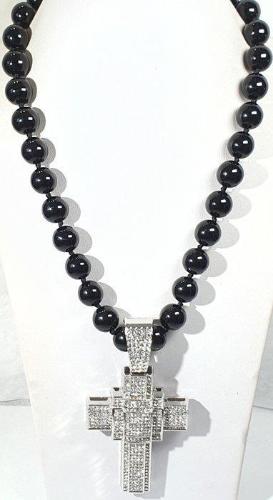 Cruz XL de cérémonie et collier en onyx - Absorbe et bloque, Antiek en Kunst, Antiek | Boeken en Manuscripten