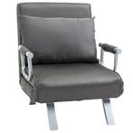 Fauteuil - Slapende fauteuil - Gastenbed - Grijs, Ophalen of Verzenden, Nieuw, Stof, Modern