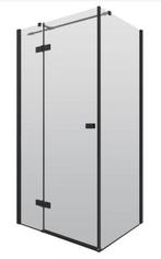 Servie MAT ZWART / Rechthoek cabine met 2 deuren 80x100x200, Ophalen of Verzenden, Nieuw