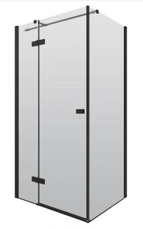 Servie MAT ZWART / Rechthoek cabine met 2 deuren 80x100x200, Huis en Inrichting, Badkamer | Badkamermeubels, Ophalen of Verzenden