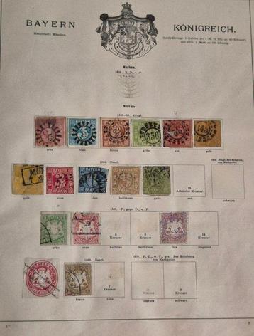 Allemagne 1849/1889 - Collection classique dans un ancien