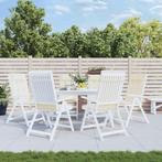 vidaXL Stoelkussens 6 st hoge rug oxford stof crèmekleurig, Verzenden, Nieuw