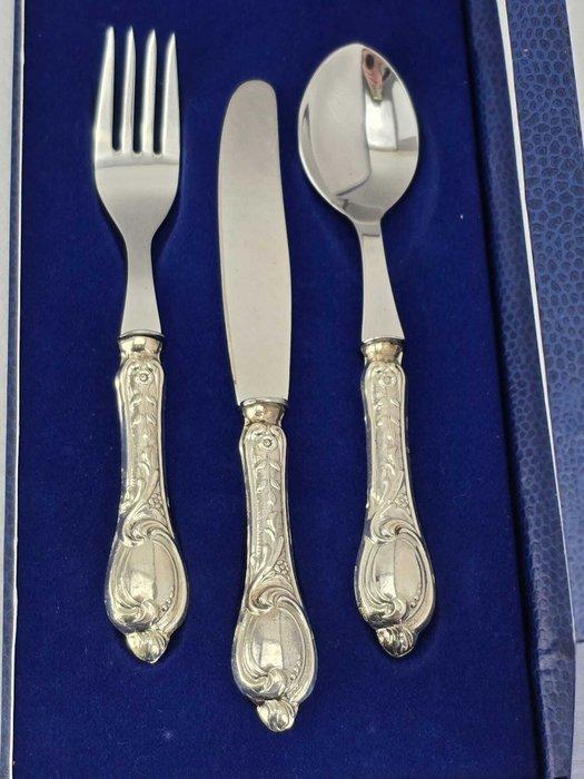 Serveergerei (3) - .835 zilver - 1980-1990 - Bestek, Antiquités & Art, Antiquités | Argent & Or